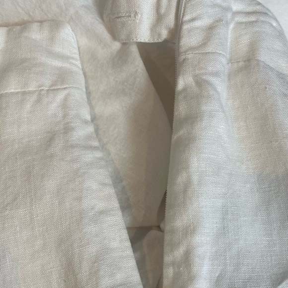 Grace Elements women's plus size 16 White / Cream Midi A-Line flare LINEN Skirt - Picture 5 of 6